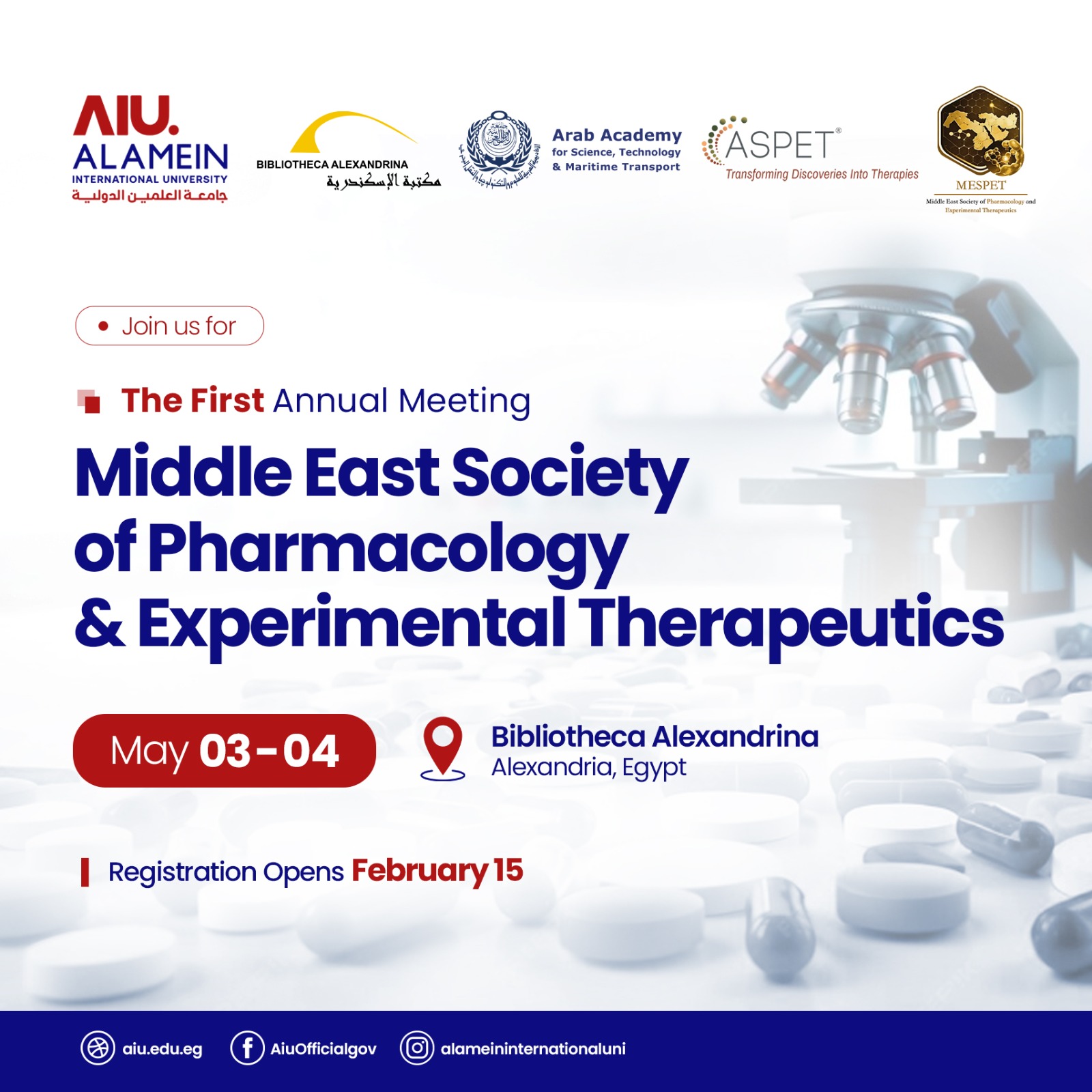 MESPET Annual Meeting poster with dates and venue